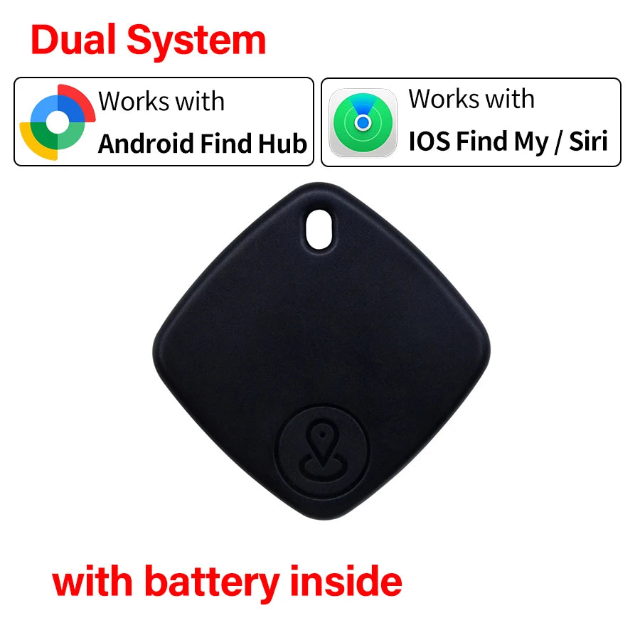 IOS Android GPS Tracker Mini Smart Tag Dual System Global Bluetooth Locator Key Finder for iPhone Google Find My Wallet Pet Kids
