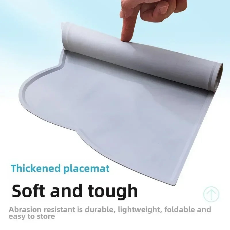 Environmentally Friendly and Easy-to-clean Floor Mat Accessories for Cats Food Grade Silicone Cat and Dog Placemat Supplies Pet