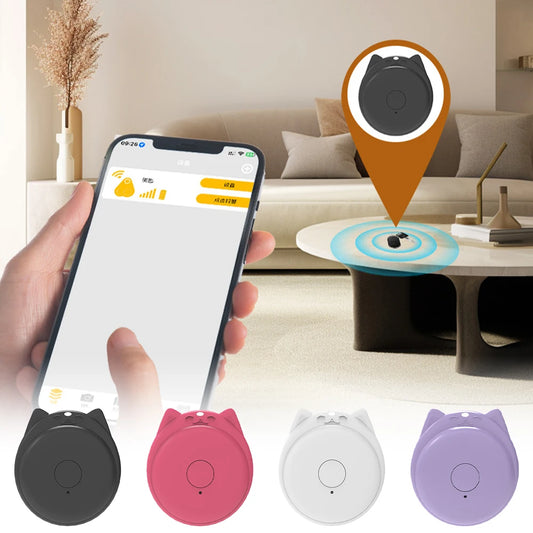 Mini Fashion Smart Dog Cat Pets Bluetooth 5.0 GPS Tracker Anti Lost Alarm Smart Tag Wireless Child Bag Wallet Key Finder Locator
