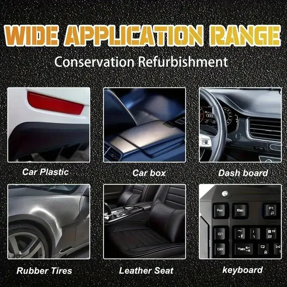 Car Plastic Restorer Back To Black Gloss Auto Interior Leather & Panel Renewal Wax Coating Agent Auto Polish And Repair Coating