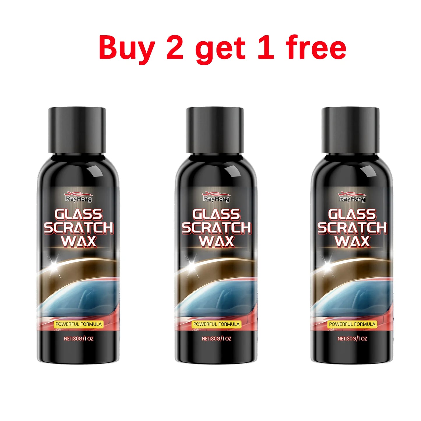 Windshield Scratch Remover Headlight Restoration Kit Car Glass Polishing Compound Remove Scratches & Swirls Enhance Clarity