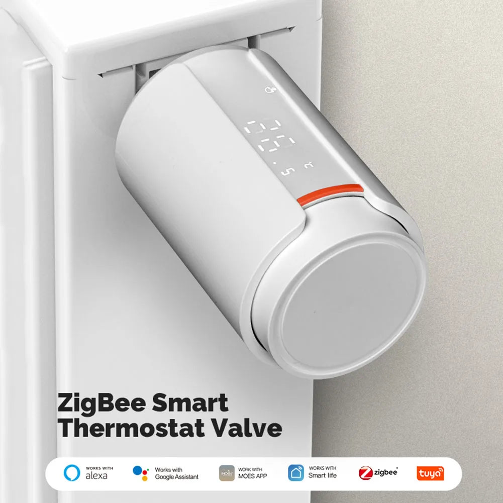 Smart ZigBee Temperature Controller Supports App Remote Control Radiator Actuator Valve Thermostat Radiator Actuator