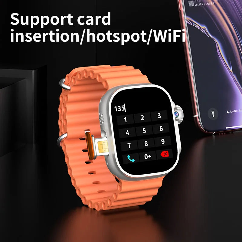 DW100 Pro Updated DW100 Pro Plus + Smartwatch With Touch ID 2.29inch Large Screen Rotary Camera NFC GPS Position WIFI Connect