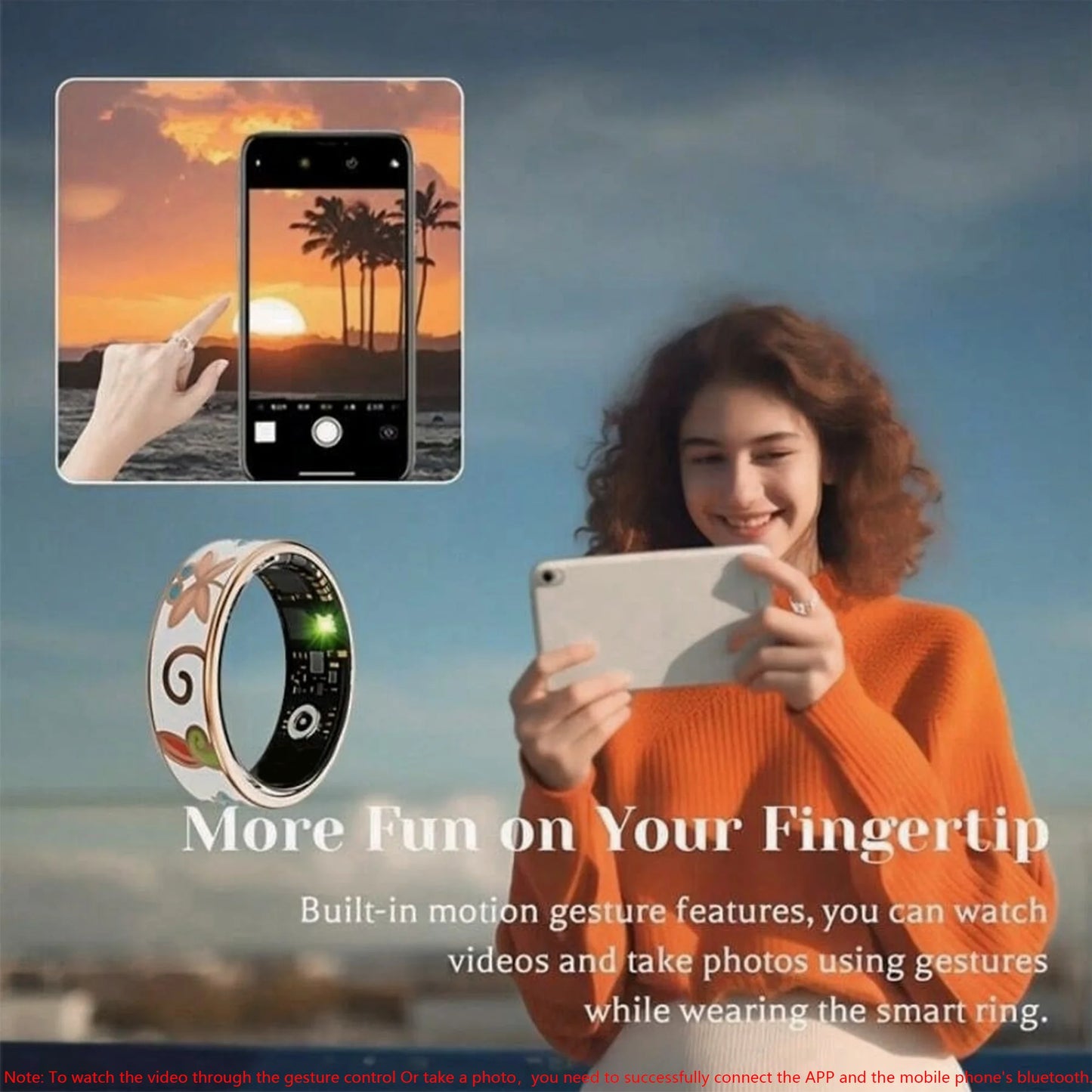 2025 Color Enamel Craftsmanship Smart Ring Women Health&Sleep Monitoring Waterproof Multi-Sport Modes For Android&IOS Gifts