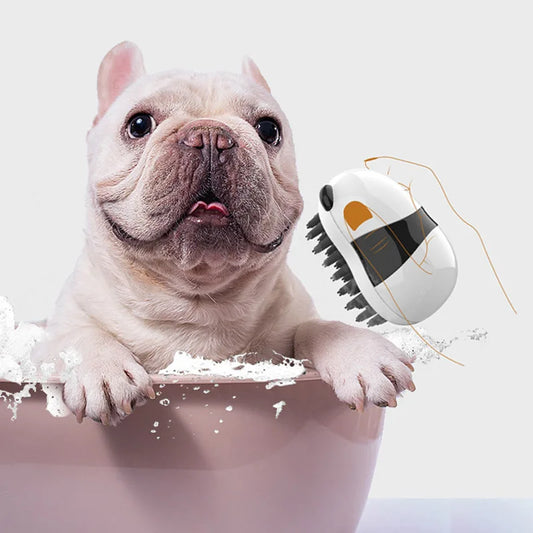 Dog Bathing Brush Pet Massage Brush Shampoo Dispenser Soft Comb Hair Remover Pet Supplies Dog Grooming Wash Cleaning Equipment