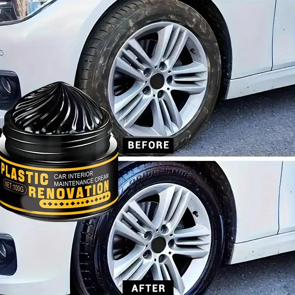Car Plastic Restorer Back To Black Gloss Auto Interior Leather & Panel Renewal Wax Coating Agent Auto Polish And Repair Coating